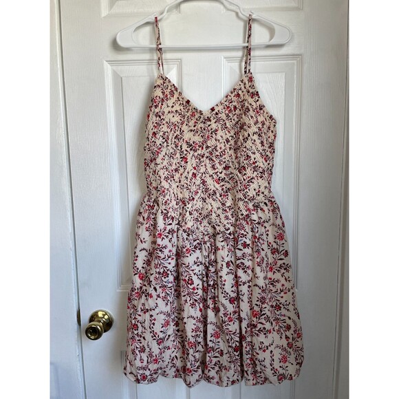American Eagle AE Bella Bubble Mini Dress floral size L - Picture 1 of 8